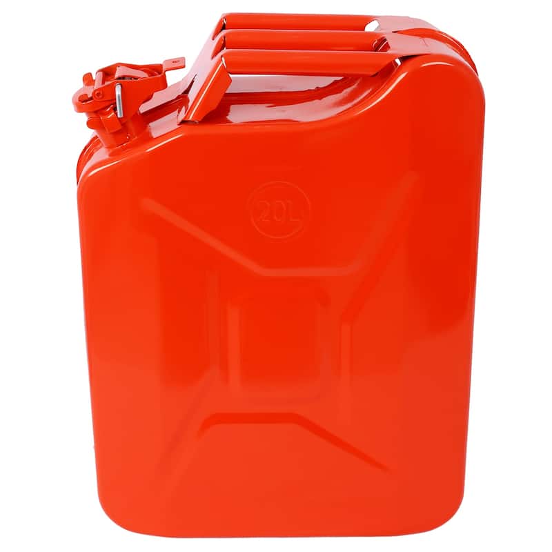 20 Liter (5 Gallon) Jerry Fuel Can with Flexible Spout, Portable Jerry Cans Fuel Tank Steel Fuel Can