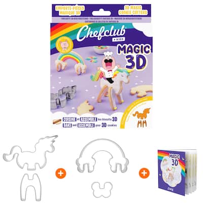 Chefclub Unicorn & Rainbow 3D Cookie Cutters
