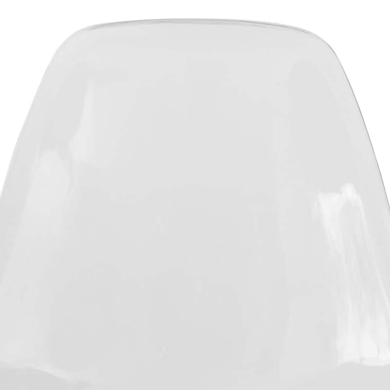 LeisureMod Cresco Molded 2-Tone Eiffel Side Chair - White Blue - 17"L x 18.4"W x 32"H