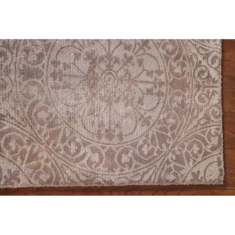 All-Over Geometric Modern Indian Accent Rug Handmade Wool Carpet - 2'0"x 3'9"