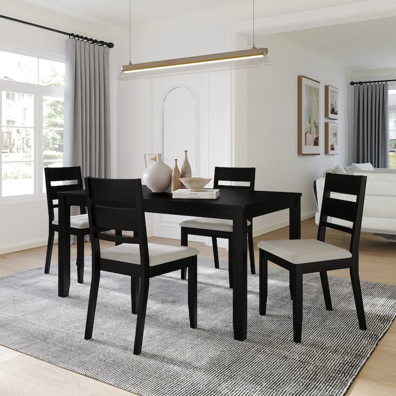 CraftPorch Elegant 5-piece Wooden Dining Set
