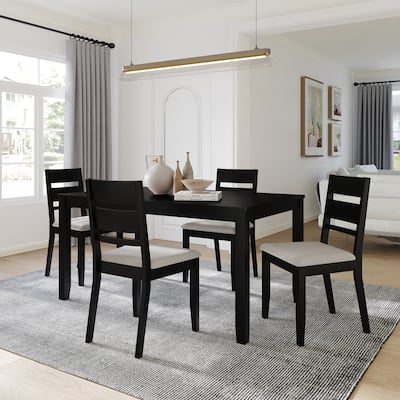 CraftPorch Elegant 5-piece Wooden Dining Set