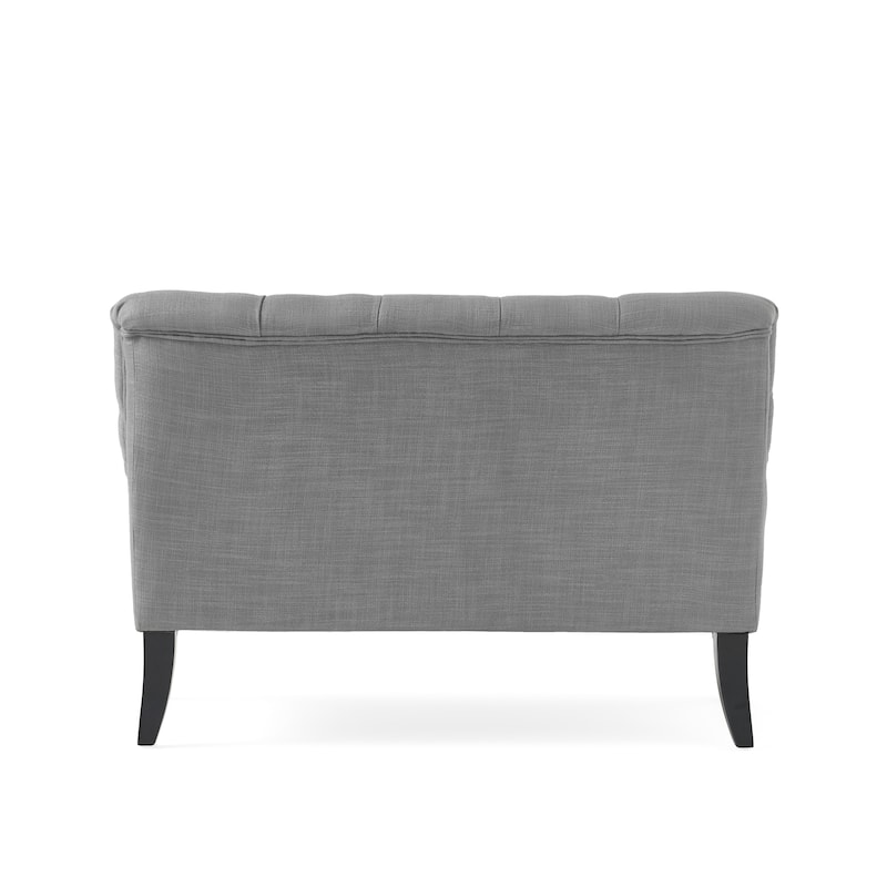 Nicole Polyester Blend Fabric Settee by Christopher Knight Home - 29.25"L x 43.75"W x 30.50"H