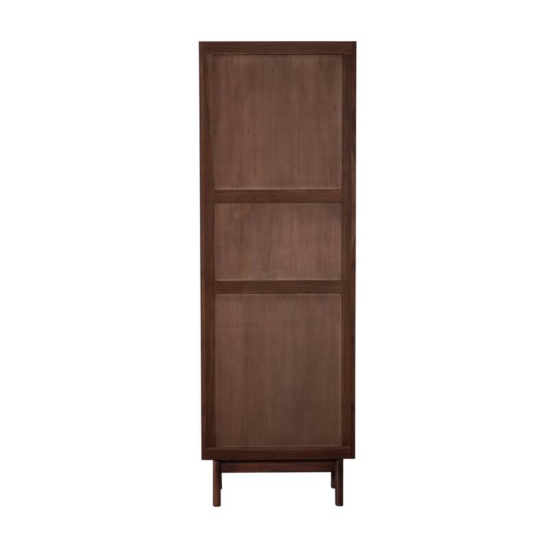 Avanity Carina 24 in. Coffee Teak Freestanding Linen Cabinet - 24"W x 15.7"D x 71"H