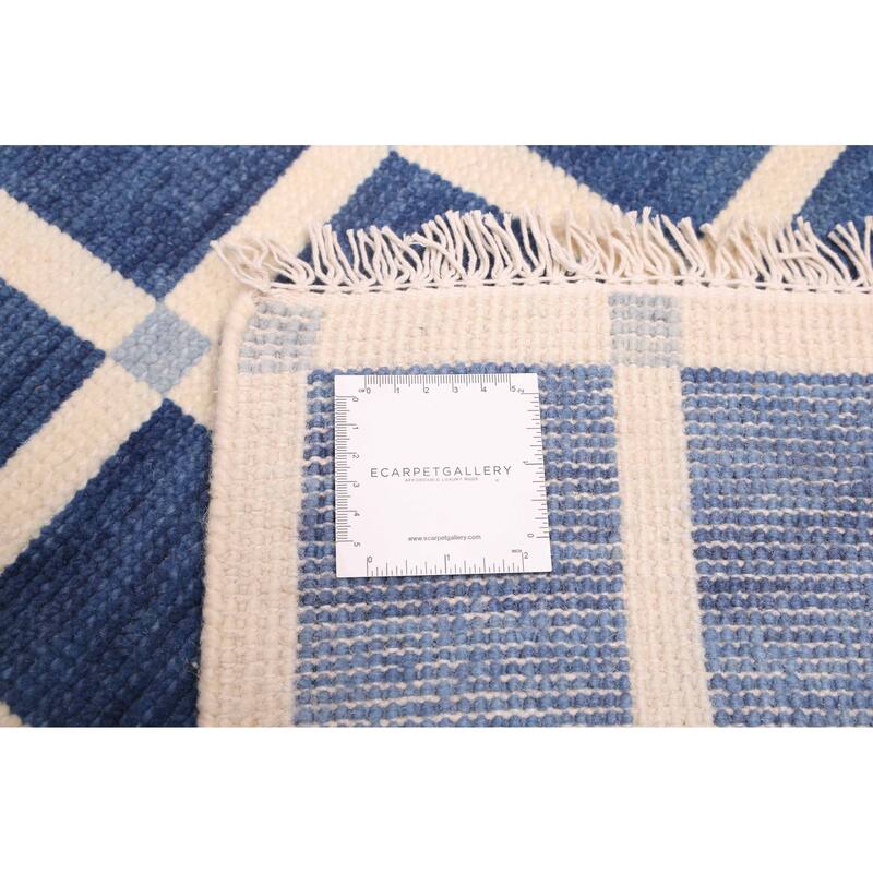 ECARPETGALLERY Hand-knotted Pak Finest Gabbeh Navy Wool Rug - 4'1 x 6'0