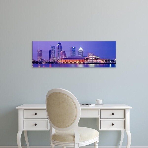Easy Art Prints Panoramic Images's 'Building at the waterfront, Tampa, Florida, USA' Premium Canvas Art