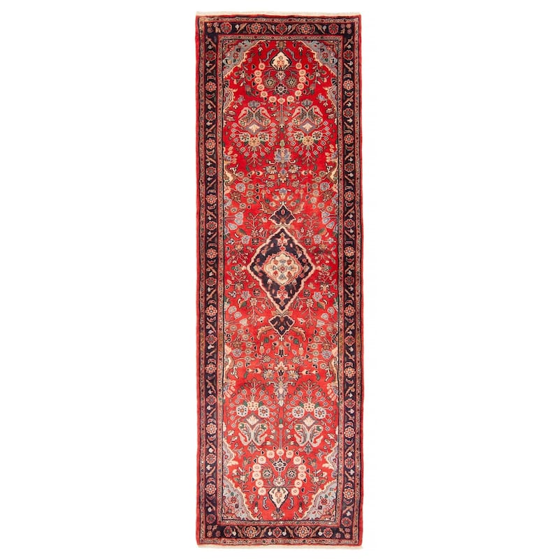 ECARPETGALLERY Hand-knotted Anadol Red Wool Rug - 2' 9" x 9' 1" - Red - 2' 9" x 9' 1" - Runner