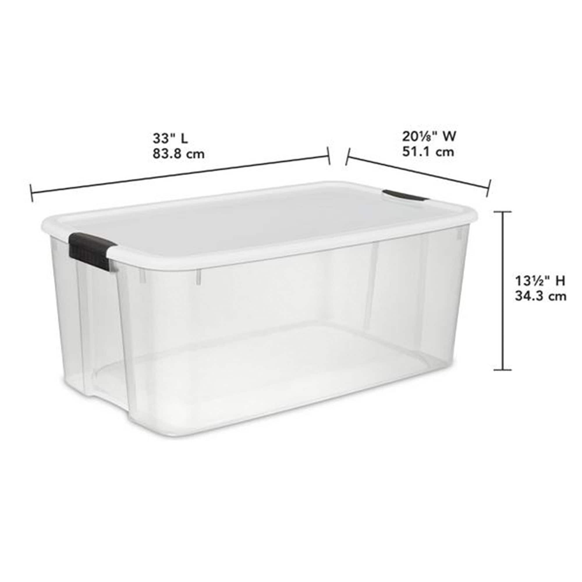 Sterilite 116 Quart Storage Totes 4 Pack and 66 Quart Storage Totes 6 Pack Bed Bath Beyond 36190523