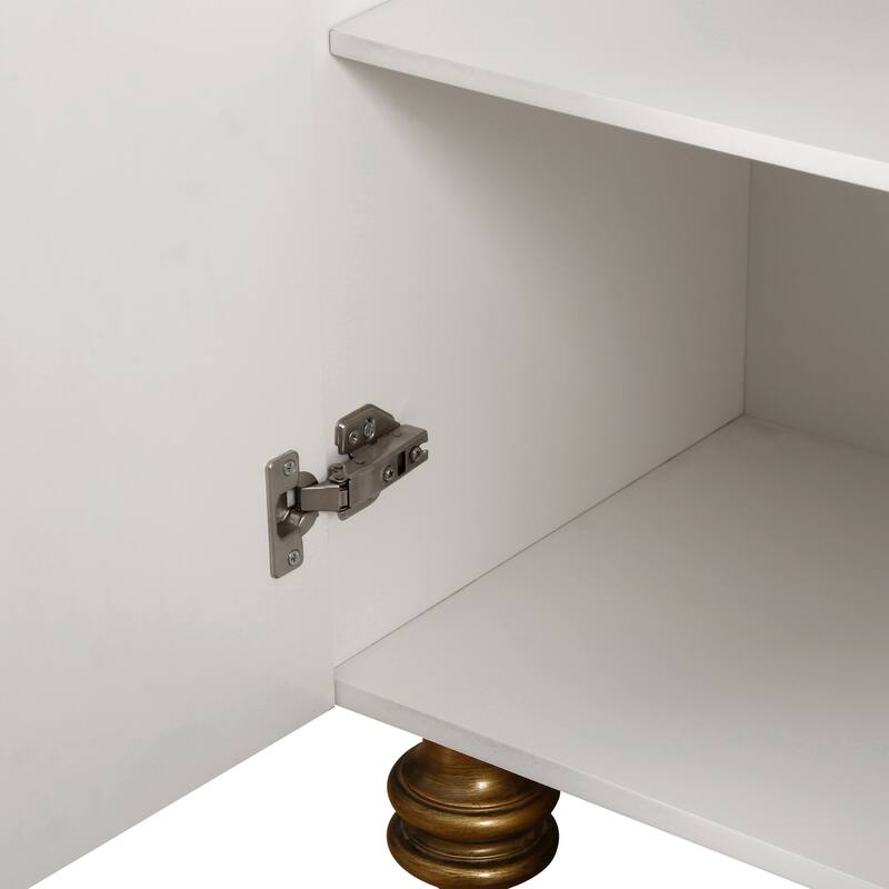 Modern Buffet Server Cabinet Console Cabinet with Adjustable Shelves, Storage Cabinet Sideboard Cupboard