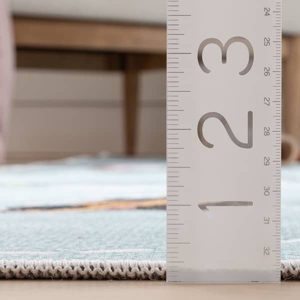 dimension image slide 2 of 7, Well Woven Kids Rugs Traffic Modern Machine Washable Area Rug