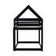 preview thumbnail 17 of 25, Rubber Wood Twin Size Floor Bunk Bed with Ladder, Low Height Design
