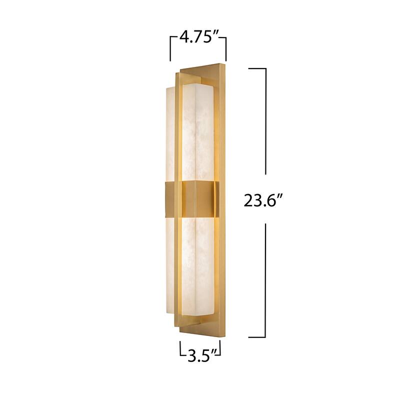 Artcraft Briana Integrated LED Wall Sconce - Marble Diffuser Shade