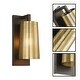 preview thumbnail 4 of 3, Modern led light iron shade lamp brass bronze bathroom light - N/A