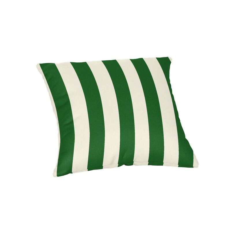 Sunbrella 20 inch Square Stripe Outdoor Throw Pillow