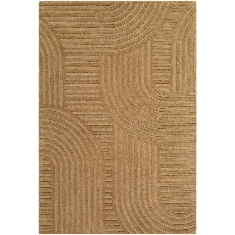 Livabliss Transitional Brook Graphic Area Rug - 5' x 7'6" - Dark Brown