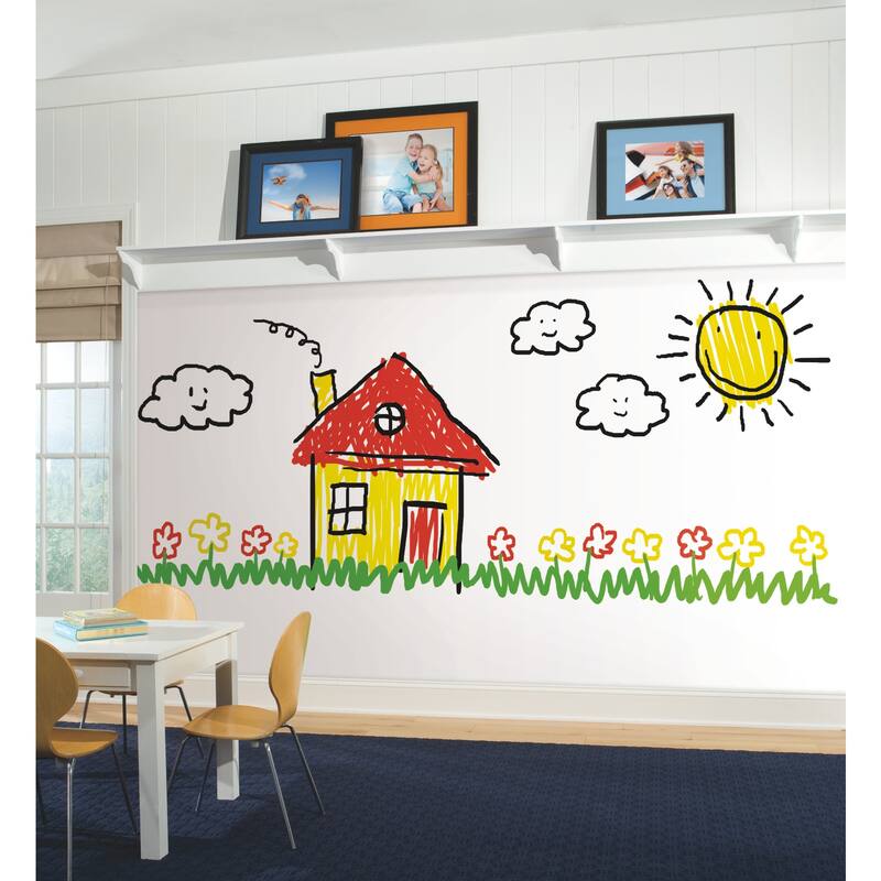 RoomMates White Dry Erase Peel and Stick Wallpaper Bed Bath & Beyond