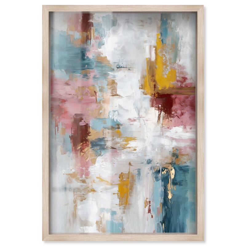 Warmth and cool II Shadowbox by Art Remedy - Natural - 16" x 24"