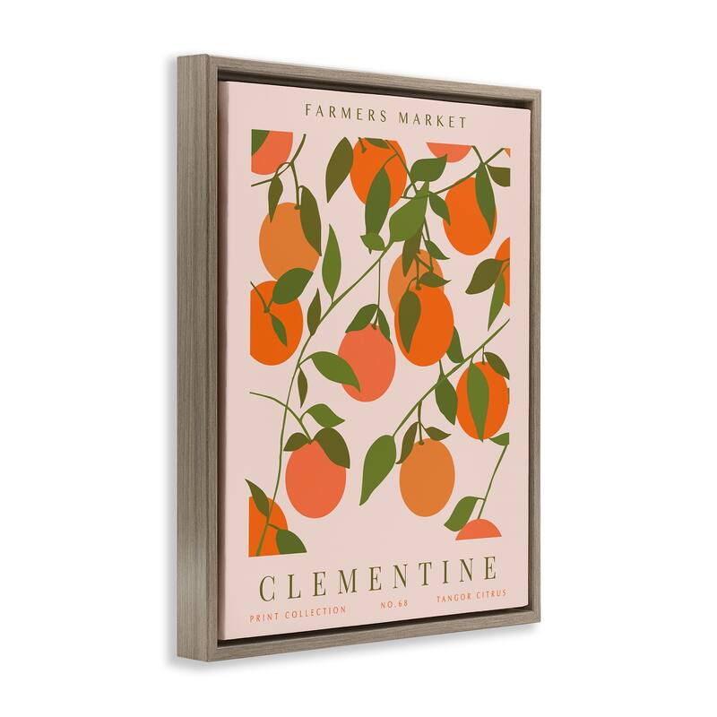 Stupell Clementine Gallery Print Framed Floater Canvas Wall Art Design By Kamdon Kreations