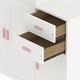 preview thumbnail 28 of 28, With Trundle Bed Wooden Twin Size Platform Bed with Storage Cabinet