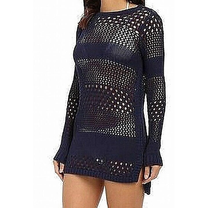 navy blue swim cover up