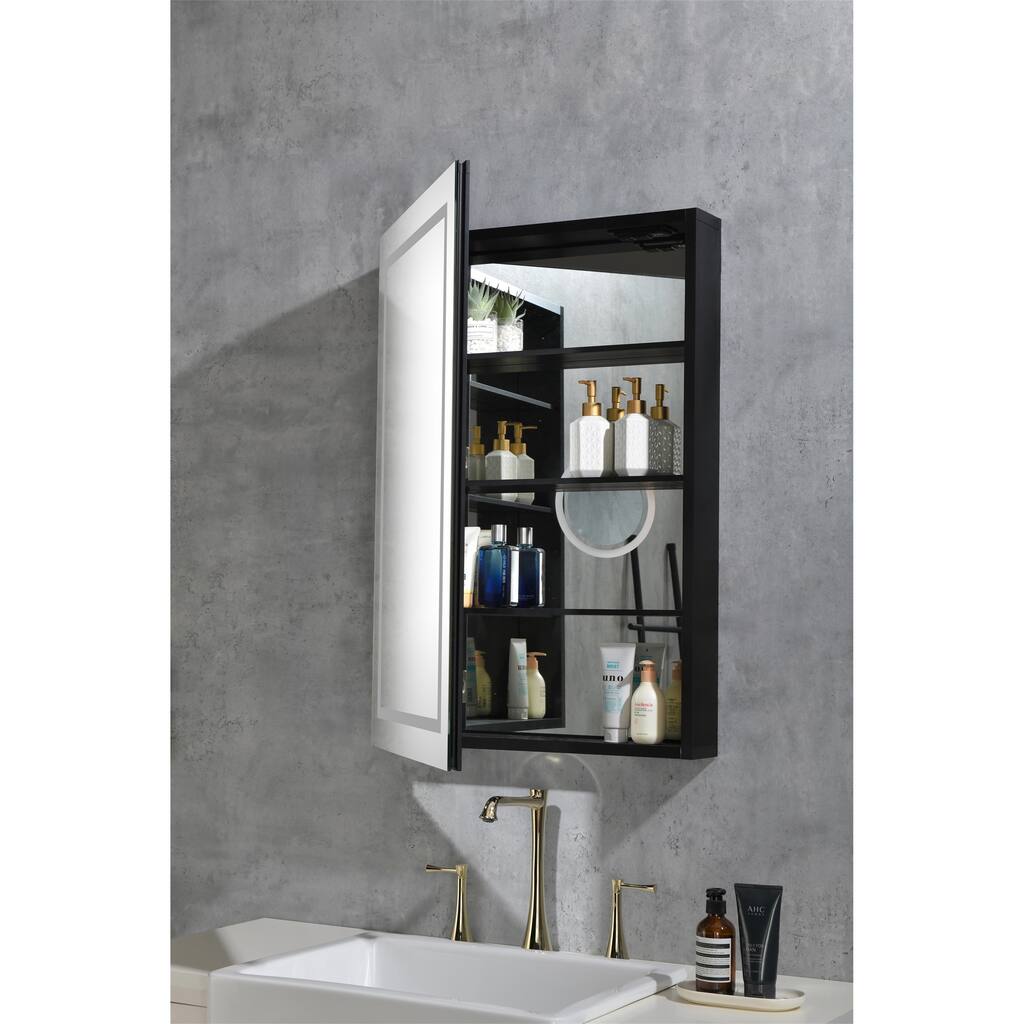 LED Lighted Bathroom Medicine Cabinet with Mirror