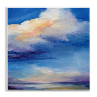 Stupell Pastel Clouds in Vivid Sky Wall Plaque Art Design By Karen Hale