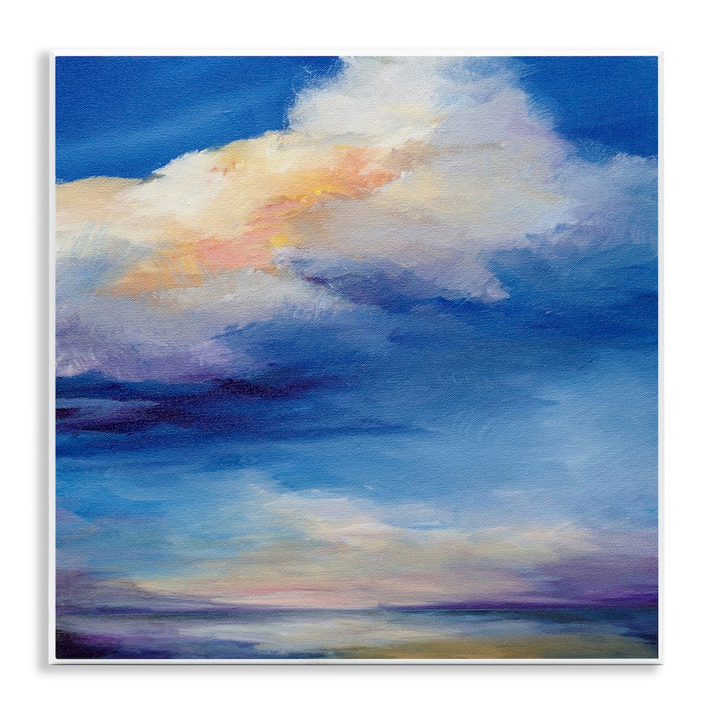 Stupell Pastel Clouds in Vivid Sky Wall Plaque Art Design By Karen Hale