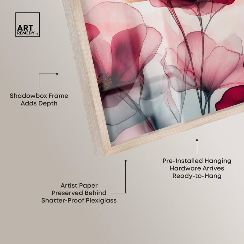 Chiffon Cherry Charm Shadowbox by Art Remedy