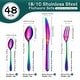 preview thumbnail 25 of 69, vancasso 18/10 Stainless Steel Silverware Set, Flatware Service for 6 or 12