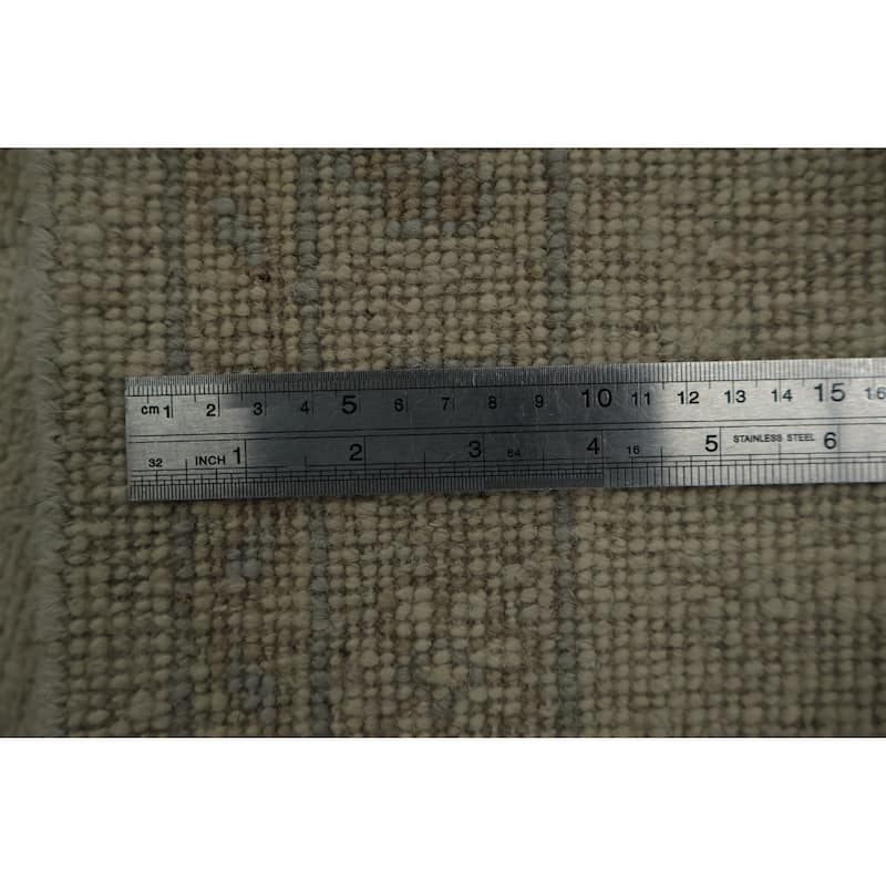 Hand Knotted Oriental 100% Wool Carpet Transitional All-Over Beige & Ivories Oushak Area Rug - 10' 0'' X 8' 0''