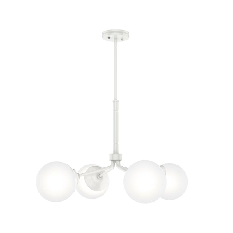 Hunter Hepburn Chandelier - Dining Room, Entry - Retro/Minimalistic, Sputnik