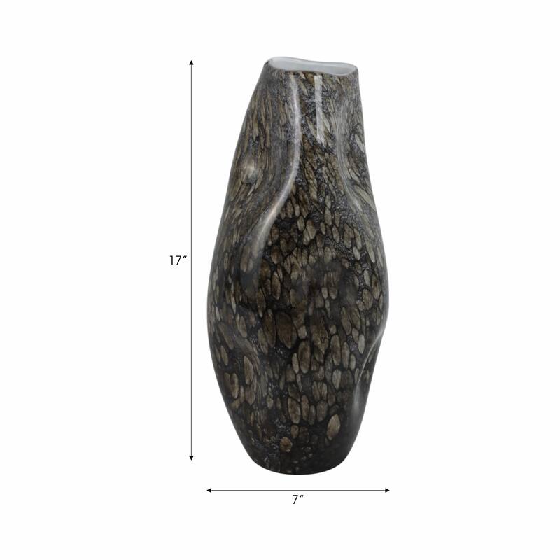 Glass Decorative Vase Handcrafted Modern Casual Home Style Piece