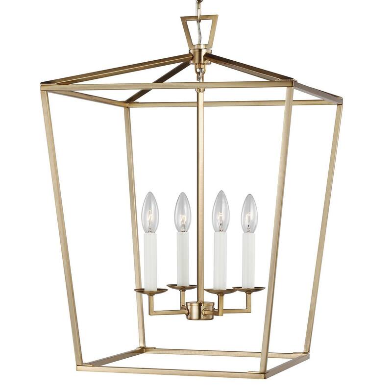Bellevue Moselle 4 Light 17" Wide Taper Candle Chandelier - Satin Bronze