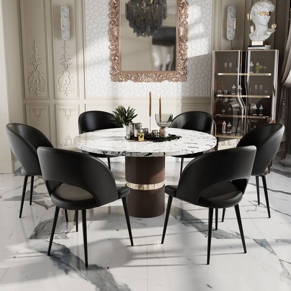 HOOBRO Set Of 2 Upholstered Dining Chairs - Soft Arm Kitchen Chairs For Dining Room, Living Room & More