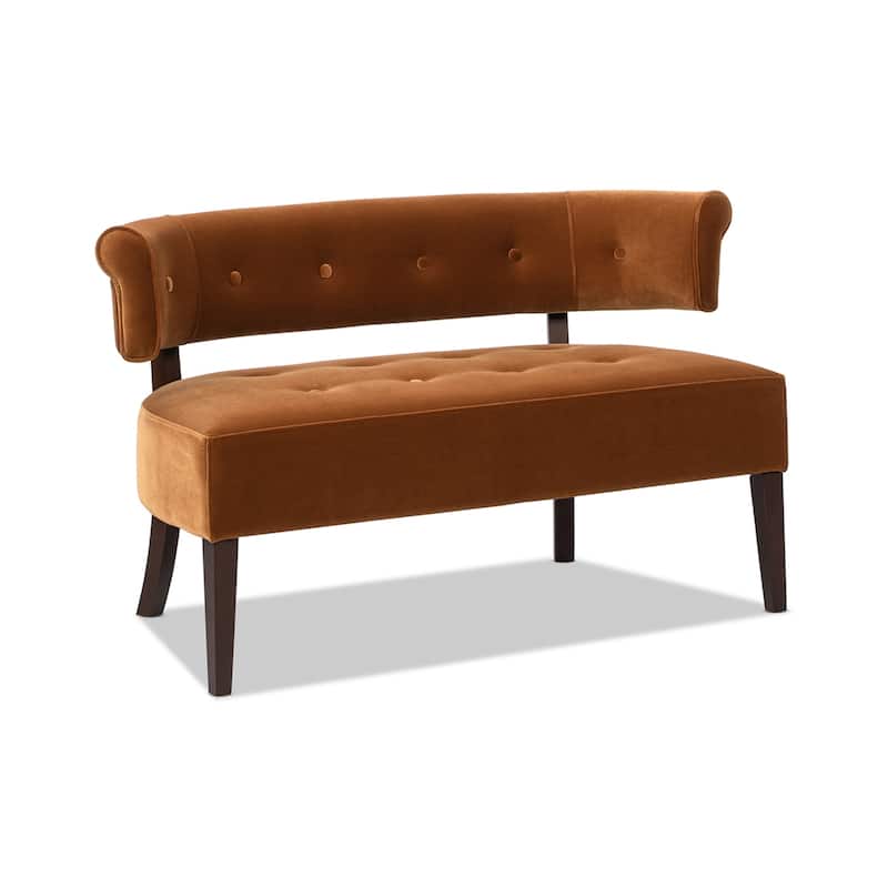 Jared 51" Modern Recessed Arm Tufted Bench Settee