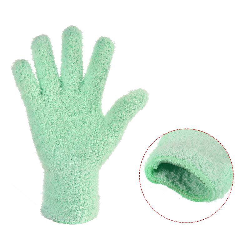 Dusting Cleaning Gloves Microfiber Mittens f Plant Blinds Lamp Window