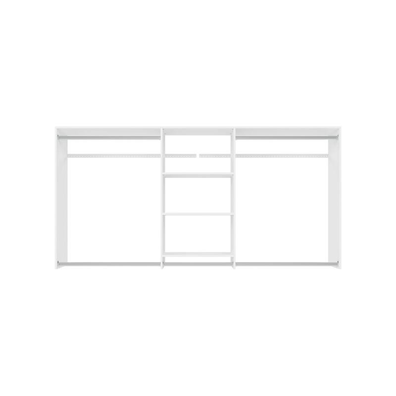 Easy Track 8 Ft. W. Hanging Plus Laminate Closet Kit - White