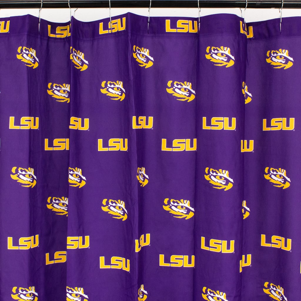 LSU Tigers Printed Shower Curtain Cover - 70" x 72"