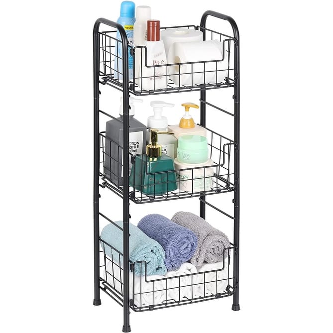 3-Tier Metal Freestanding Bathroom Organizer