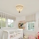 preview thumbnail 18 of 30, OYIPRO 3 - Light 12'' Bohemia Beaded Flush Mount Light Fixtures