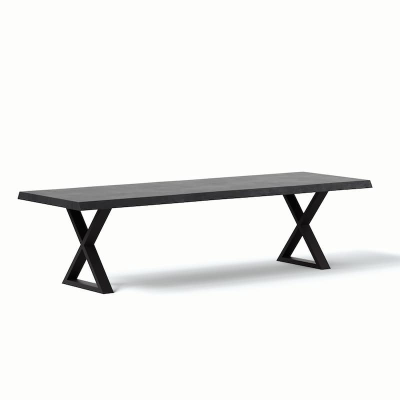 Urbia Brooks Solid Acacia Dining Table - X Base