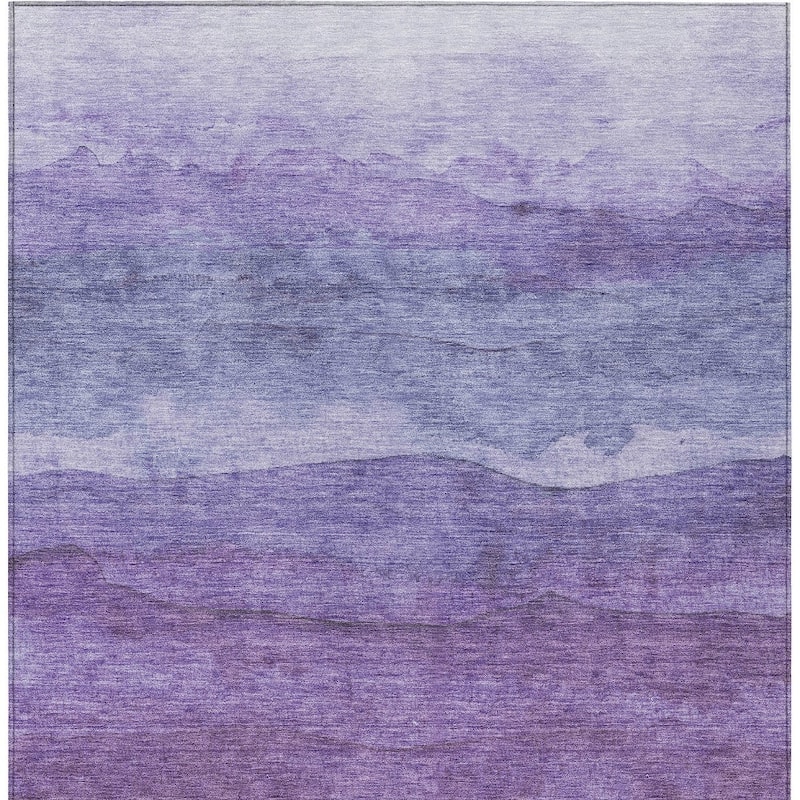 HomeRoots Abstract Modern Rectangle Outdoor Rug