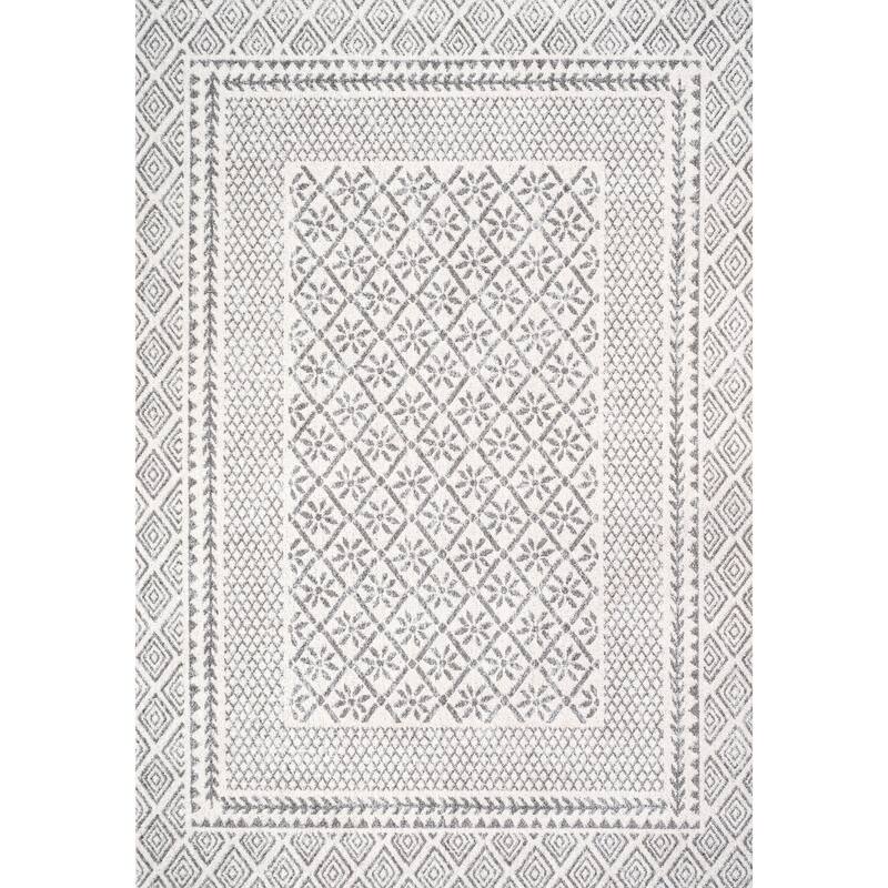 JONATHAN Y Amir Modern Geometric Boho Rug Area Rug - 4 X 6