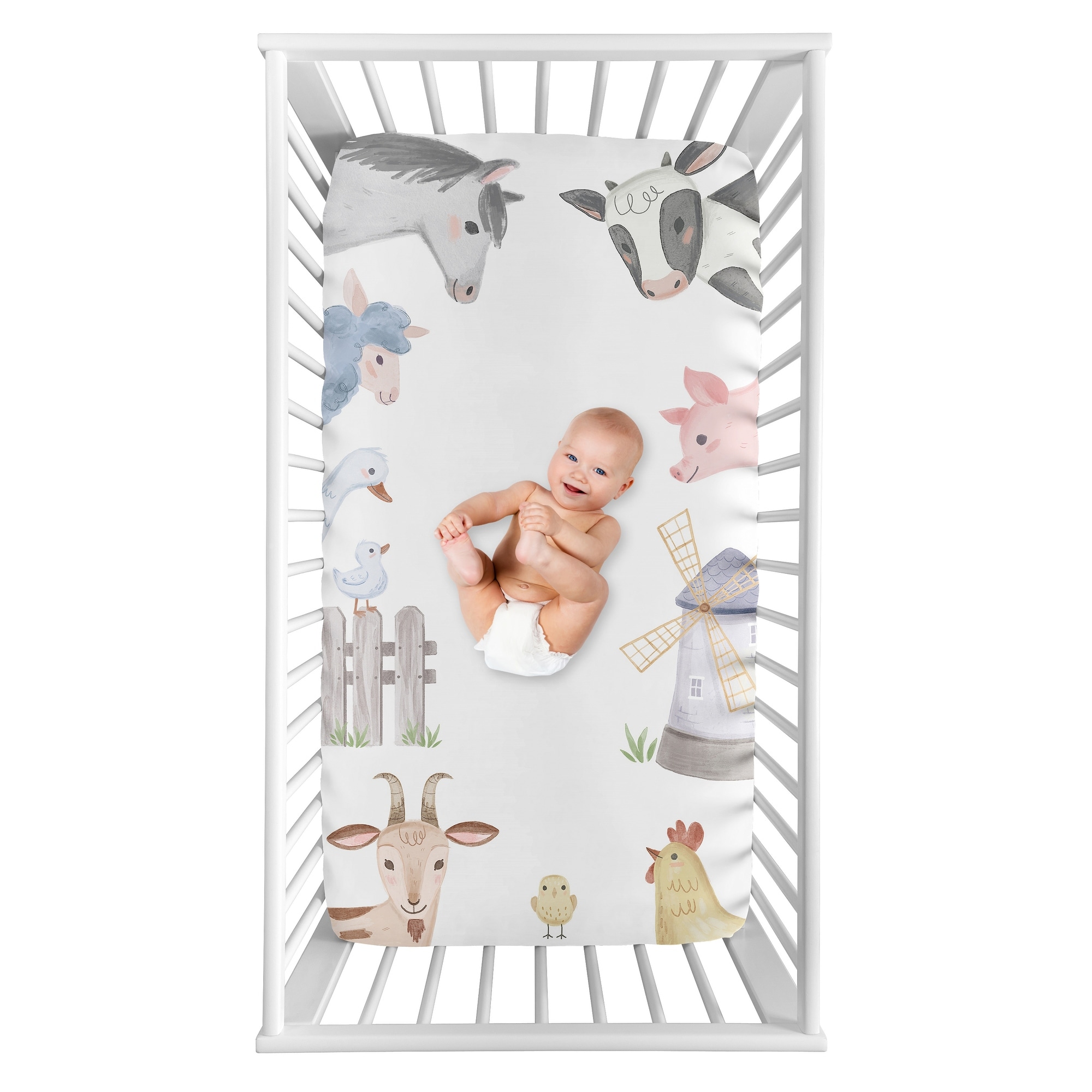 Sheep store crib sheets