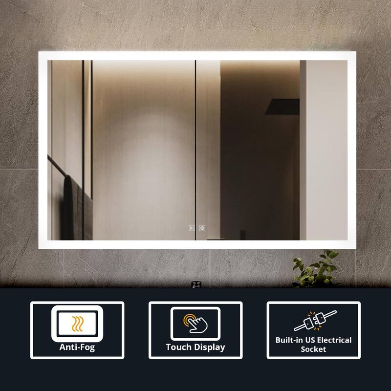 Aurorium LED Bathroom Vanity Mirror - N/A