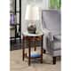 Option White Faux Marble/Espresso