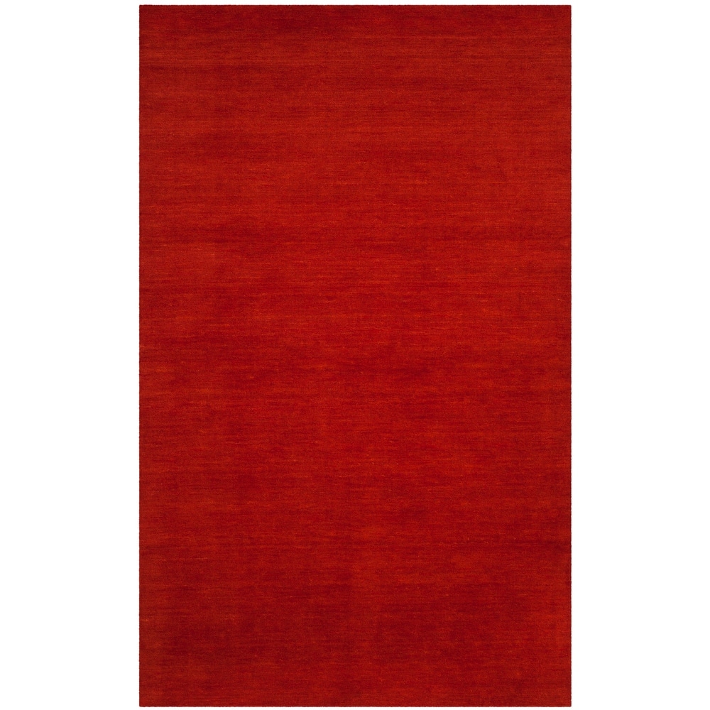 SAFAVIEH Handmade Himalaya Palm Border Modern Wool Rug