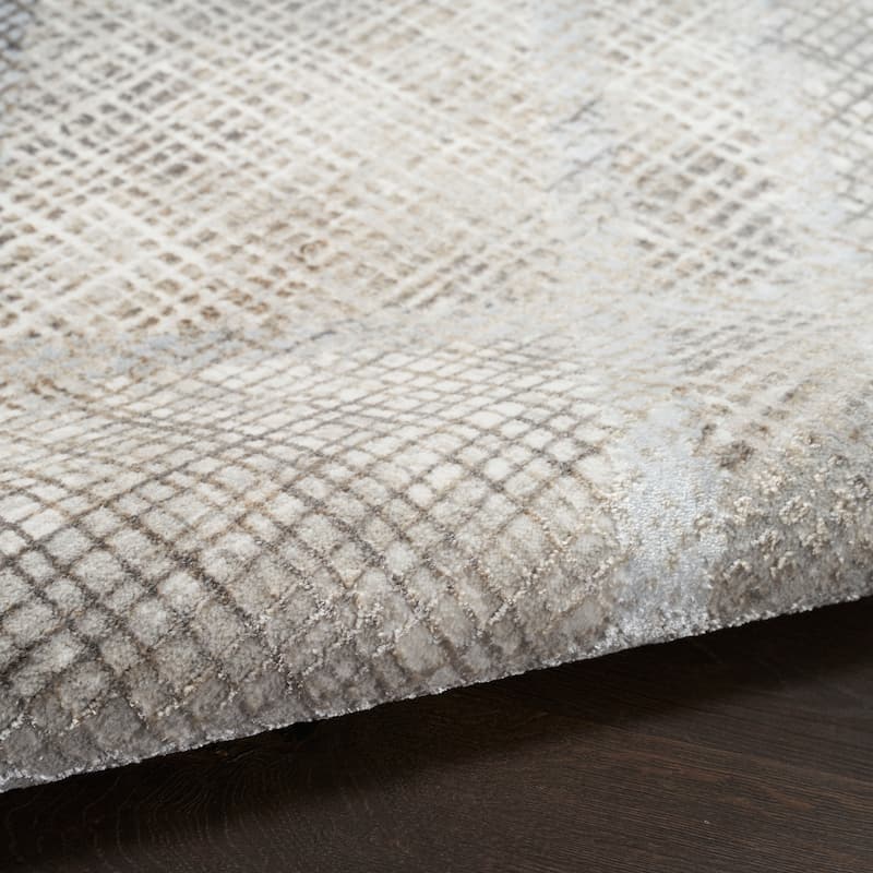 Nourison Home Iliana Indoor only Grey Abstract Area Rug