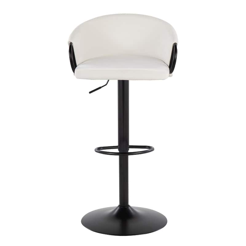 Silver Orchid Battista Adjustable Bar Stool (Set of 2)