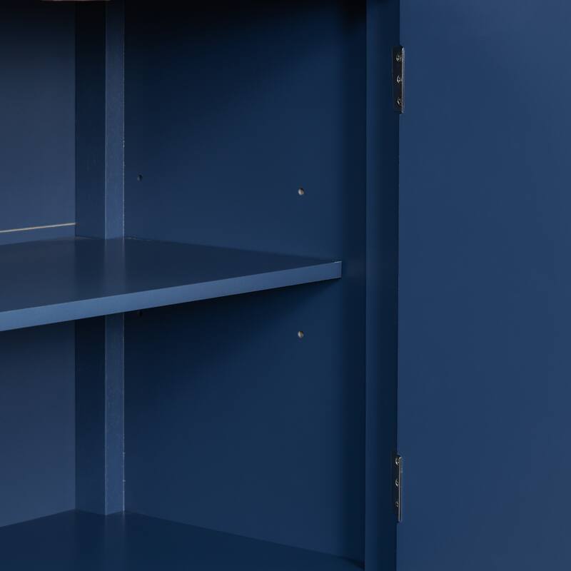 Sideboard Featuring Intricate Line Design and Ample Storage for Your Home